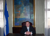 Pryor at Presidential Palace in Honduras
