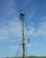 American Flag on Drill Rig